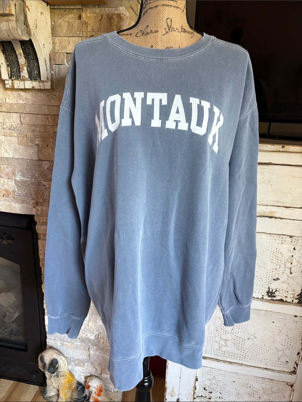 Comfort Colors Montauk Crewneck Sweatshirt - Dusty Blue